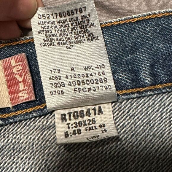 Levis 550 Relaxed Fit Straight Jeans Size 10 Husky 30x26 - Picture 8 of 8